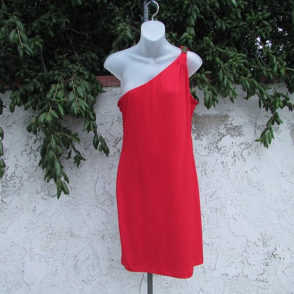 open lace back dress Dressing Up Red One Shoulder Maxi Dress With Open Back Detail  Club L  London